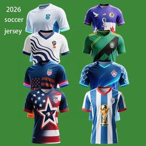 CT66 하이 퀄리티 2026 사용자 정의 디자인 OEM 축구 T 셔츠 승화 인쇄 새로운 디자인 박시 플레이어 팬 축구 저지 - Product Image 1