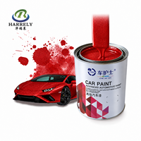 Peinture automobile acrylique HARRELY 1K Argent Métallisé, facile à pulvériser, haute couvrance, couche de base automobile, Guangdong