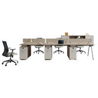 Derniers modèles de bureaux et postes de travail modulaires en bois de luxe modernes, table d'ordinateur contemporaine, bureau pour employés
