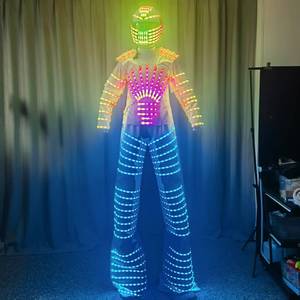 Traje de Robot Led <span class=keywords><strong>para</strong></span> Llevar, Traje de <span class=keywords><strong>Alquiler</strong></span> <span class=keywords><strong>para</strong></span> <span class=keywords><strong>Eventos</strong></span>, Traje de Robot Realista - Product Image 1