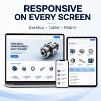 Conception de site web de présentation de produits B2B, compatible React/Vue.js et MAC OS, avec filtre de recherche personnalisé HTML CSS pour l'industrie manufacturière