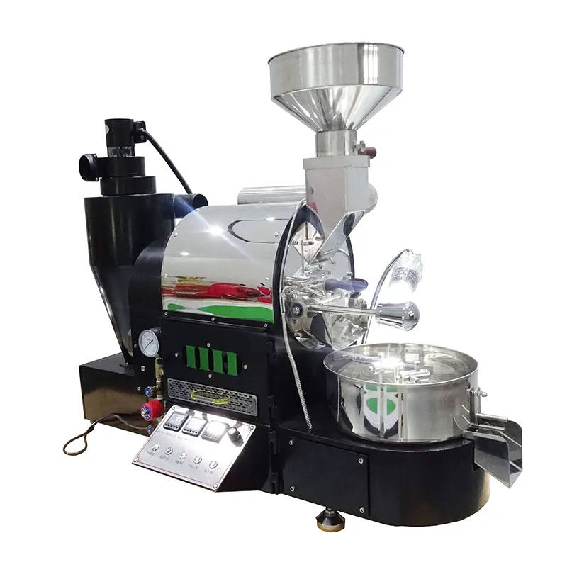 الصانع دونجي تحميص الفاصوليا في المنزل استخدام الغاز الفول آلة تعزيز كبير Lpg 2 كجم محمصة قهوة