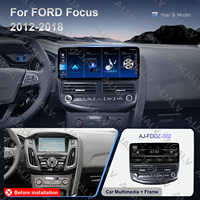 Estéreo para Auto con Pantalla Táctil de 12.3 Pulgadas y GPS para FORD Focus 2012-2018, Android DSP CarPlay con Marco de Instalación