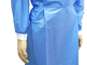 Disposable Sms Surgical Gown With CE Certificates Disposable Non Woven Reinforced Surgical Gowns