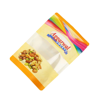 Custom Food Grade Standing Kraft Paper Shea Butter Cone Cashew Nuts Kernel Plastic Package Bag for Nut