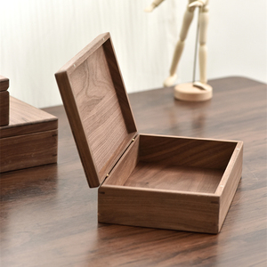 Boîte à monnaie en bois à fermeture magnétique, boîte de <span class=keywords><strong>rangement</strong></span> en noyer pour <span class=keywords><strong>billets</strong></span> et pièces de monnaie, organisateur de bijoux fait à la main, vente en gros personnalisée - Product Image 2