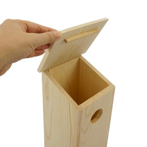 <span class=keywords><strong>Cage</strong></span> à oiseaux en bois inachevé, idéale pour la peinture artisanale, vente en gros, livraison gratuite - Product Image 1