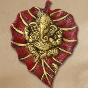 Decoración de Pared Estilo Bohemio Tradicional, Placa Metálica con Diseño de Ganesh, Abstracta y Vertical, para Hogar, Oficina, Manualidades, Decoración para Diwali - Product Image 5