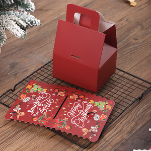 2025 năm mới phong cách Châu Âu 2mm Bìa nến hộp bánh gừng nhà kẹo Cookie Nougat sô cô la bao bì thư mục thanh lịch - Product Image 4