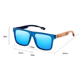Gafas de Sol Polarizadas con Logotipo Personalizado, Modelo 2025, Cuadradas, con Protección UV400 y Diseño de Madera para Hombre - Product Image 5