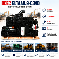 محرك ديزل CUM 6LTAA8.9-C340 C220 C240 C260 C300 C360 بقوة 180-360 حصان، 8.9 لتر، 6 أسطوانات للبناء والتعدين والحفارات ومضخات المياه