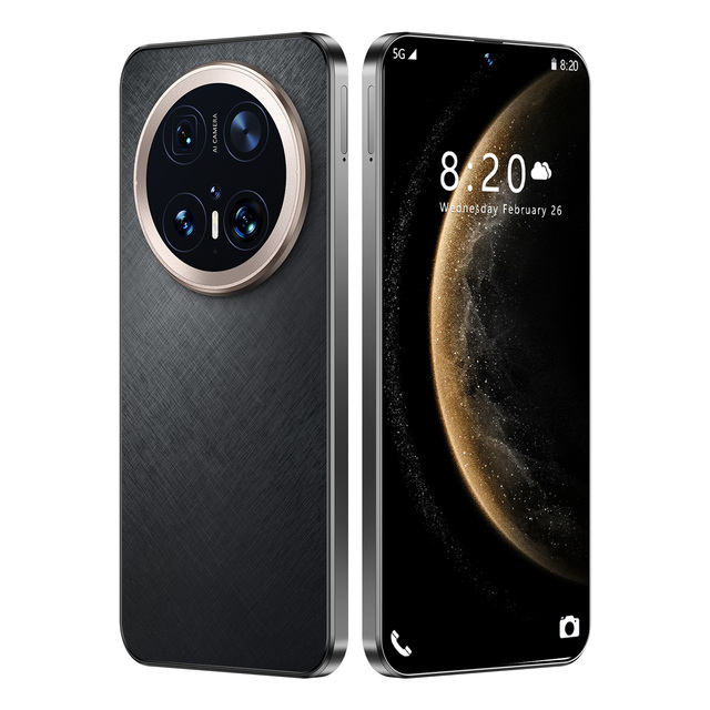 2025 New Drop Shipping MATE 70 80 PRO Smart Phone 3G/4G/5G LTE Connectivity MTK Processor 2K Resolution Bar Design Mobile Phone