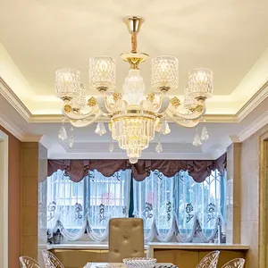 Популярный в европейском и американском стиле, большой проект, гостиничный зал, современный классический стеклянный подвесной светильник