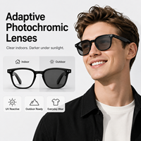 Lunettes Intelligentes Photochromiques GS07 avec Musique Sans Fil, Appels, Traduction IA, Assistant Vocal et Navigation – Modèle Exclusif pour Hommes