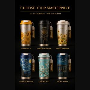 Tazza da Caffè Isolata in Titanio Puro <span class=keywords><strong>Van</strong></span> <span class=keywords><strong>Gogh</strong></span>, Bottiglia d'Acqua <span class=keywords><strong>di</strong></span> Alta Qualità per Ragazze, Nuovo Regalo <span class=keywords><strong>di</strong></span> Compleanno, Tazza in Titanio 520mL - Product Image 3