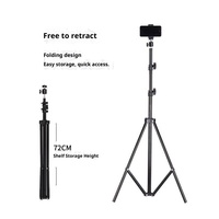 Nouveau support de téléphone portable pliable pour photographie en extérieur, trépied de prise de vue réglable en hauteur et en longueur, vente directe usine 2026