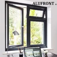 Fenêtres à battants modernes en aluminium double, insonorisées, de haute qualité, à isolation thermique élevée, en fibre de verre, pour villa