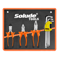 Solude – Coffret de 12 outils combinés : clés hexagonales et pinces, idéal pour les cadeaux promotionnels