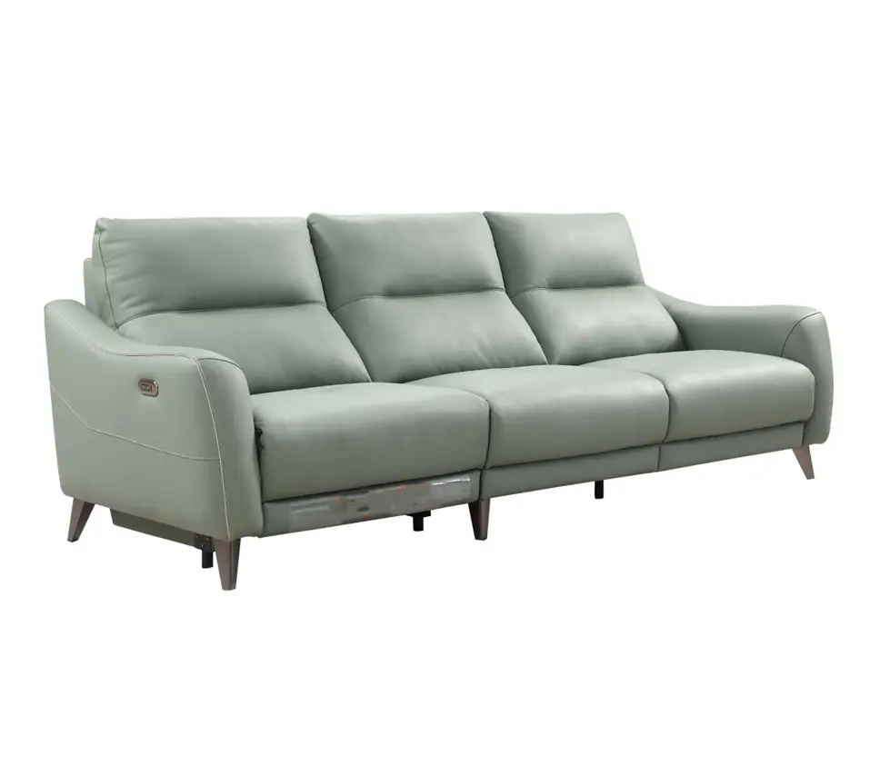 Ensemble de canapé inclinable 3 places moderne de style européen meubles en cuir salon canapé inclinable inclinable électrique vérifié