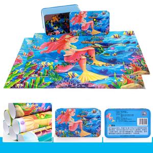 Jouet de puzzle fabriqué <span class=keywords><strong>en</strong></span> Chine, nouveau puzzle <span class=keywords><strong>en</strong></span> bois de 60 pièces, dessin animé pour enfants, anime, boîte <span class=keywords><strong>en</strong></span> <span class=keywords><strong>fer</strong></span> à panneau plat, éducation des enfants - Product Image 3