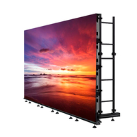 Mur vidéo LED publicitaire HD étanche P3.9 extérieur 500*500, panneau de location Novastra, écran LED