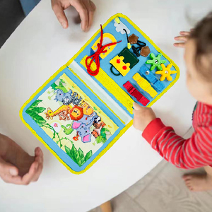 売れ筋で人気のカラフルな子供向け知能強化スマートブックモンテッソーリ教材は忙しいボードを感じました