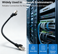 Câble Ethernet CAT5e SFTP double blindage, 250 MHz, 8 cœurs, RJ45 plaqué or pour routeur, commutateur, caméra de sécurité, OEM