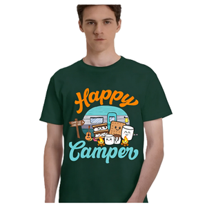 Camiseta gráfica Happy <span class=keywords><strong>Camper</strong></span> S'mores para <span class=keywords><strong>hombre</strong></span>, camiseta de manga corta para acampar al aire libre, camiseta informal artística y original para <span class=keywords><strong>verano</strong></span> - Product Image 5