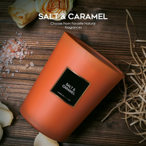 Bougie de soja au caramel salé 3 mèches grande sans fumée et longue durée-pour Diwali ou Ramadan cadeau fait main pour femmes et hommes - Product Image 6