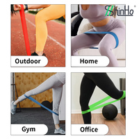 Bandes d'exercice élastiques de haute qualité Shinho, bandes de yoga, boucles de résistance en TPE latex, bandes élastiques de fitness pour femmes et hommes