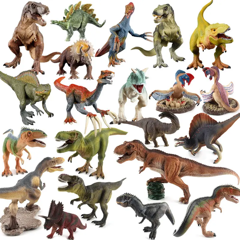 HY ผู้ผลิตจูราสสิกลูกปลาจําลองแข็ง Tyrannosaurus Velociraptor Tyrannicus ไดโนเสาร์ชุดของเล่นขายส่ง