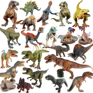 HY Manufacturers Jurassic simulation solid Tyrannosaurus Velociraptor Tyrannicus dinosaur model toy set wholesale