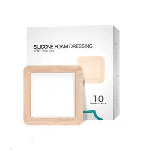 Su geçirmez yapıştırıcı silikon köpük yara yatak yaraları basınç ülserler sınırlanmış ped yara bakımı için sınır ile pansuman - Product Image 3