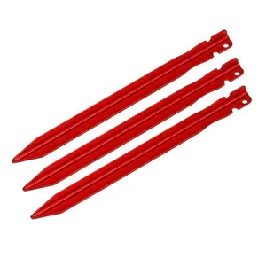 Tent Accessory Factory Hiking V-Shape Outdoor Aluminium Alloy Tent Stakes for Tents Camping Pegs Manufacturers