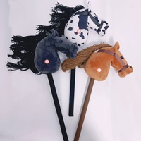 Vente chaude Peluche Hobby Cheval Bâton avec Son Câlin Enfants Équitation En Peluche Bâton Cheval Licorne Hobby Cheval Tête Bâton