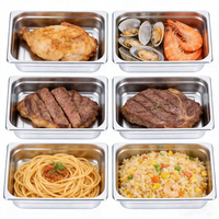 Support pour bacs GN en acier inoxydable, disponible sur mesure en plusieurs tailles, pour équipement de buffet d'hôtel et de restaurant