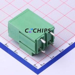 DG135T-10.16-02P-14-00A(H) Screw Terminal Block Through hole Component (THT),P=10.16mm Connector 1x2P 10.16mm Green Through Hole - Product Image 2