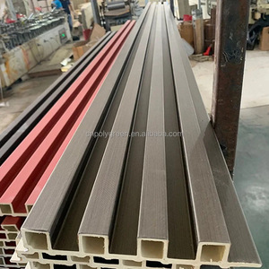 195x28x3800 WPC tấm Tường 8001 đèn đen hiện đại tùy chỉnh nhà máy giá không thấm nước tường Ốp 3D thiết kế mô hình 194mm * 14mm - Product Image 2