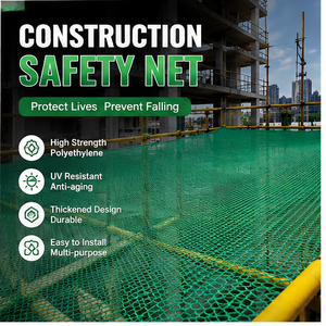 Red de Seguridad Industrial de HDPE Verde Césped con Protección UV, Ojales Reforzados y Gran Capacidad de Carga - Product Image 1