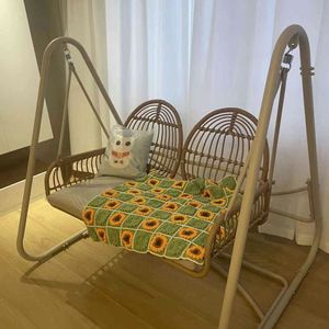 Balcony Swing Household Hanging Chair Indoor Single-person and Double-person <b>Hammock</b> Popular Swing Hanging Chair - Product Image 3