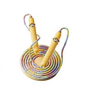 Corde à sauter amusante en forme de joint de bambou <span class=keywords><strong>pour</strong></span> l'école primaire des enfants, fitness et santé, corde d'entraînement <span class=keywords><strong>pour</strong></span> débutants - Product Image 1
