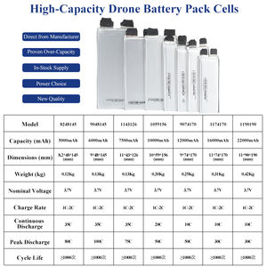공장 맞춤형 22000mah 3.7V3.8V 10C30C 고성능 강력한 Lipo 리튬 이온 배터리 셀 드론 모델 비행기 UAV - Product Image 6