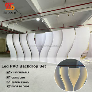 ซุ้มฉากหลังงานแต่งงาน PVC รุ่นใหม่ล่าสุด พร้อมไฟ LED  รับออกแบบโลโก้ตามสั่ง - Product Image 3