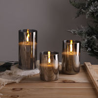 Décoration d'intérieur Mermei, bougie pilier en cire de paraffine, bougie LED sans flamme personnalisée, télécommande, fabrication artisanale, fonctionne sur piles, pour les fêtes