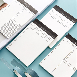 Bloc de notas personalizado barato, lista de pedidos de bloc de notas, lista de verificación de bloc de notas con horario diario - Product Image 5