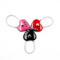 Promotion : Cadenas à combinaison réinitialisable en alliage de zinc en forme de cœur, pour bagages de voyage, cadeau de mariage personnalisé