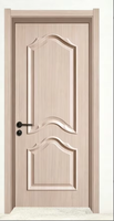 Porte intérieure en PVC laminé imperméable de haute qualité au design moderne WPC