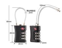 Meilleur prix - Cadenas à combinaison approuvé par la TSA - Cadenas à câble à 3 chiffres - Cadenas TSA - Cadenas à câble pour bagages de voyage