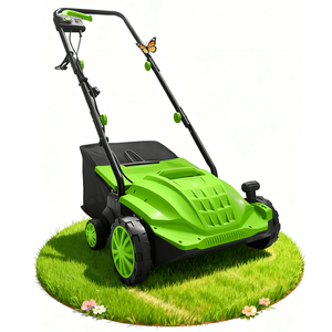 Vertak 1500W Garden 2 en 1 Aérateur de pelouse Dethatche 15 pouces de largeur de travail <span class=keywords><strong>Scarificateur</strong></span> de pelouse filaire pour l'entretien de la petite pelouse - Product Image 2