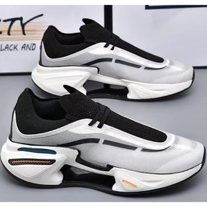 Lightweight Bright-colored Shock-absorbing Arch <b>Support</b> Casual Running Shoes Laces Pointed Toes Cotton Fabric Basketball Shoes - Product Image 4